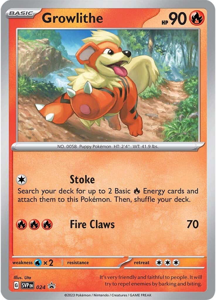 Growlithe (024) [Scarlet & Violet: Black Star Promos] | Tables and Towers