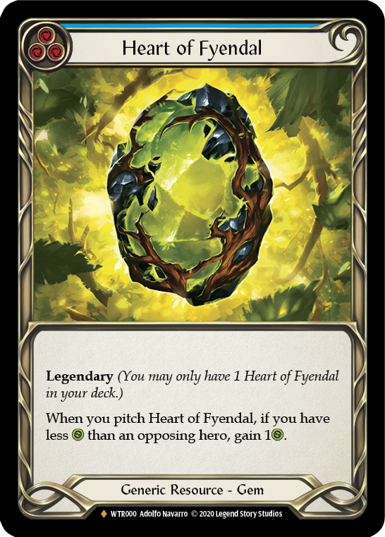 Heart of Fyendal [U-WTR000] (Welcome to Rathe Unlimited)  Unlimited Rainbow Foil | Tables and Towers