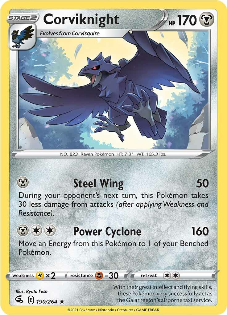 Corviknight (190/264) [Sword & Shield: Fusion Strike] | Tables and Towers