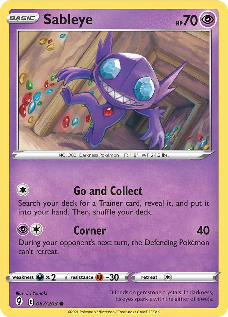 Sableye (067/203) [Sword & Shield: Evolving Skies] | Tables and Towers