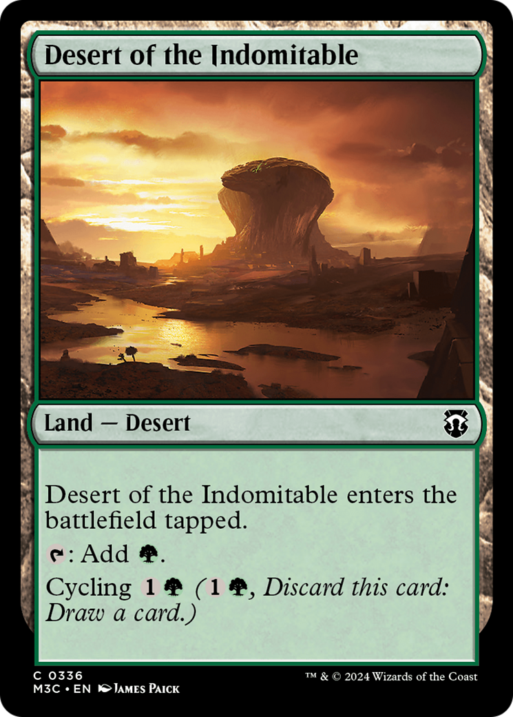 Desert of the Indomitable (Ripple Foil) [Modern Horizons 3 Commander] | Tables and Towers