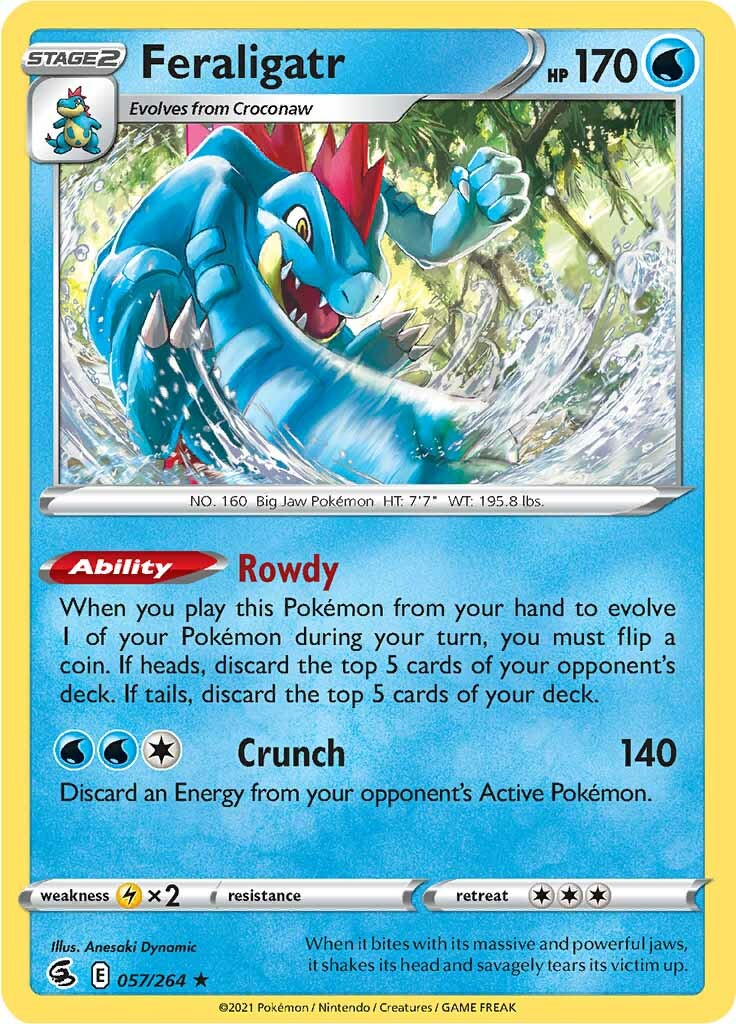 Feraligatr (057/264) [Sword & Shield: Fusion Strike] | Tables and Towers