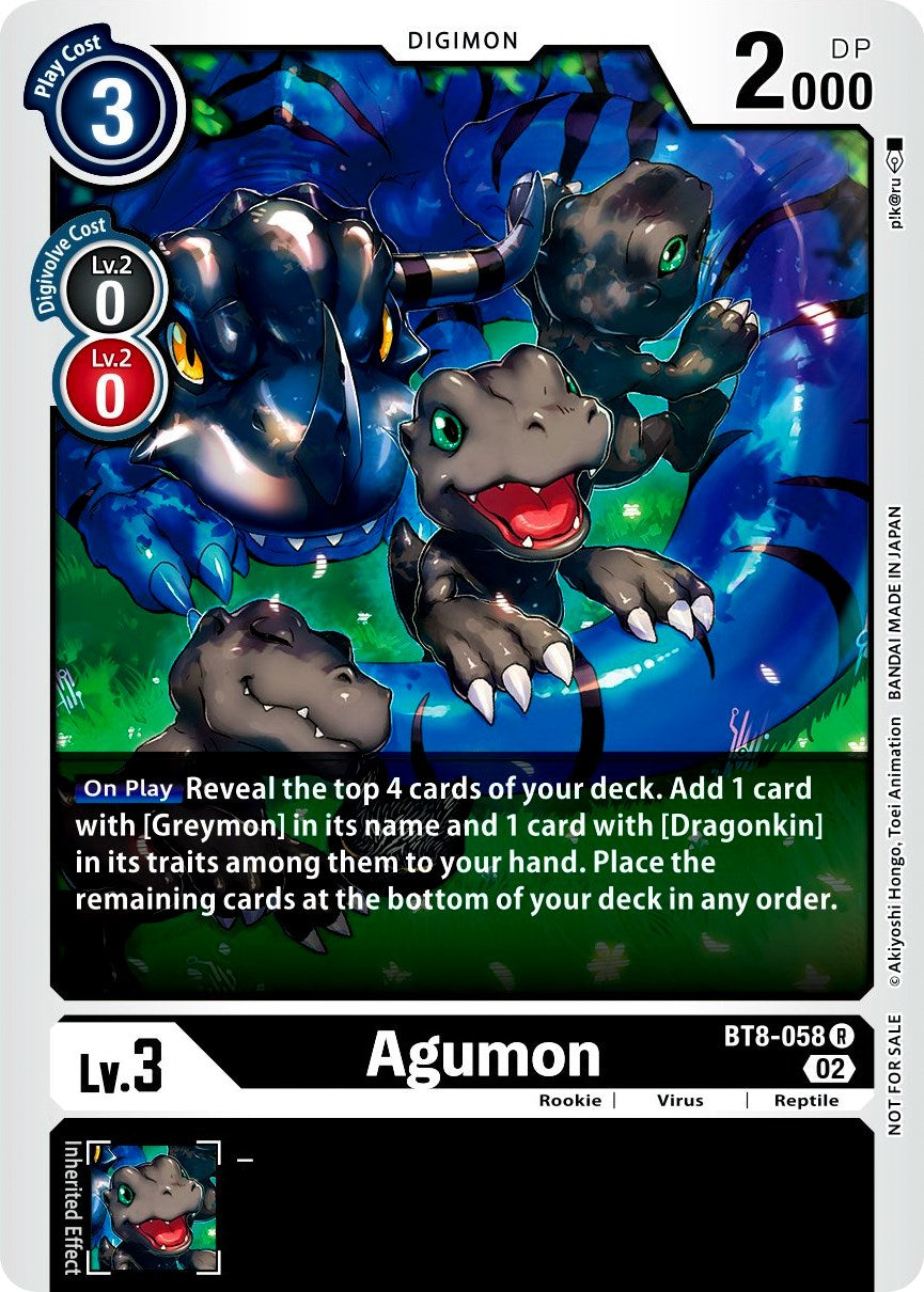 Agumon [BT8-058] (Xros Encounter Pre-Release) [New Awakening Promos] | Tables and Towers