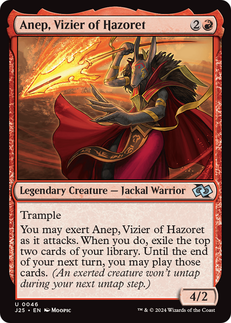 Anep, Vizier of Hazoret (Anime) [Foundations Jumpstart] | Tables and Towers