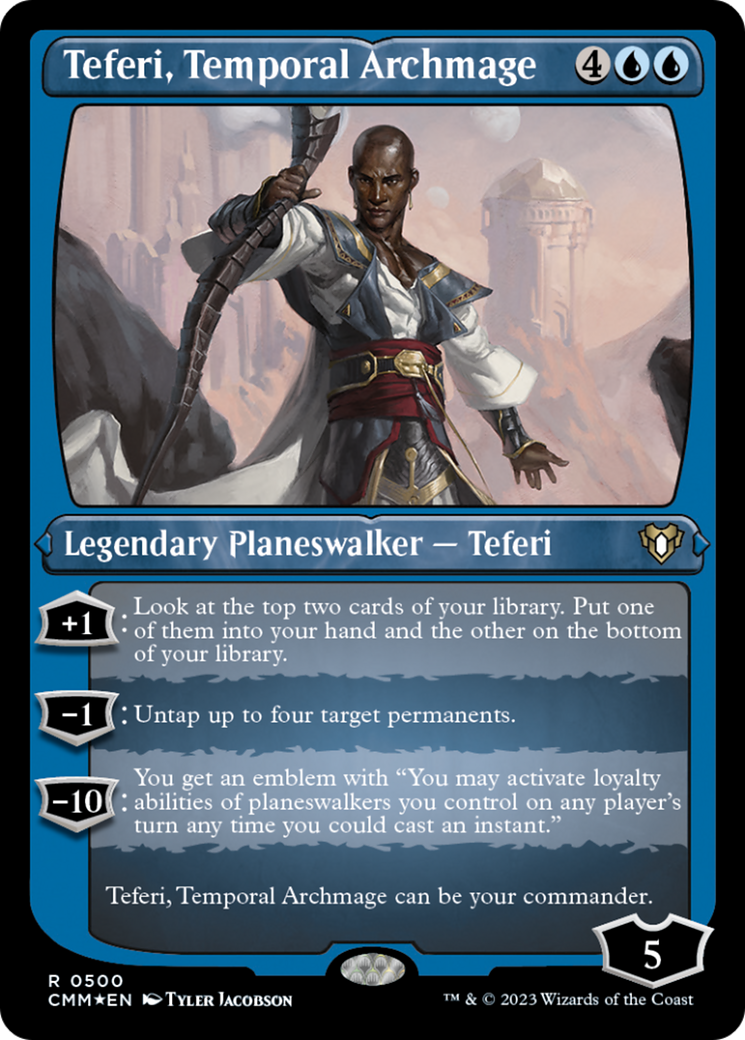 Teferi, Temporal Archmage (Foil Etched) [Commander Masters] | Tables and Towers