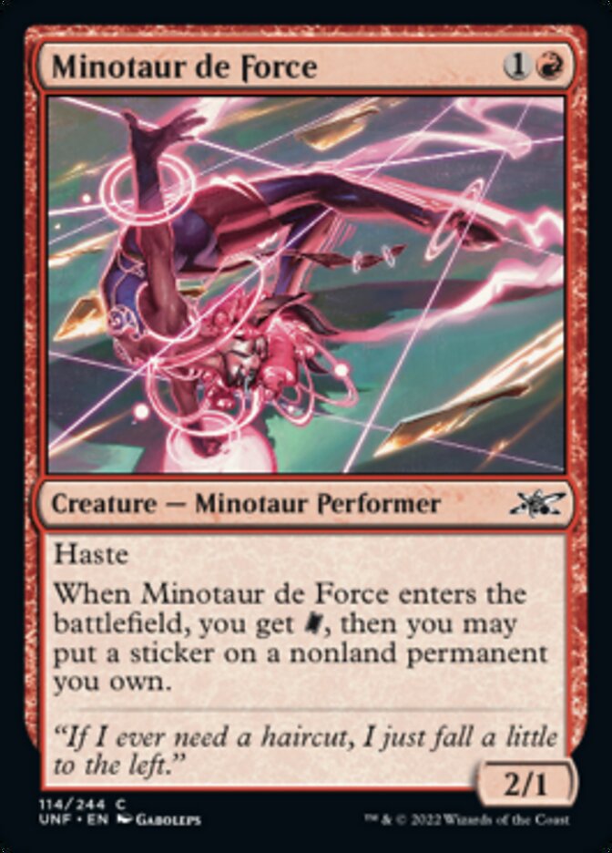 Minotaur de Force [Unfinity] | Tables and Towers