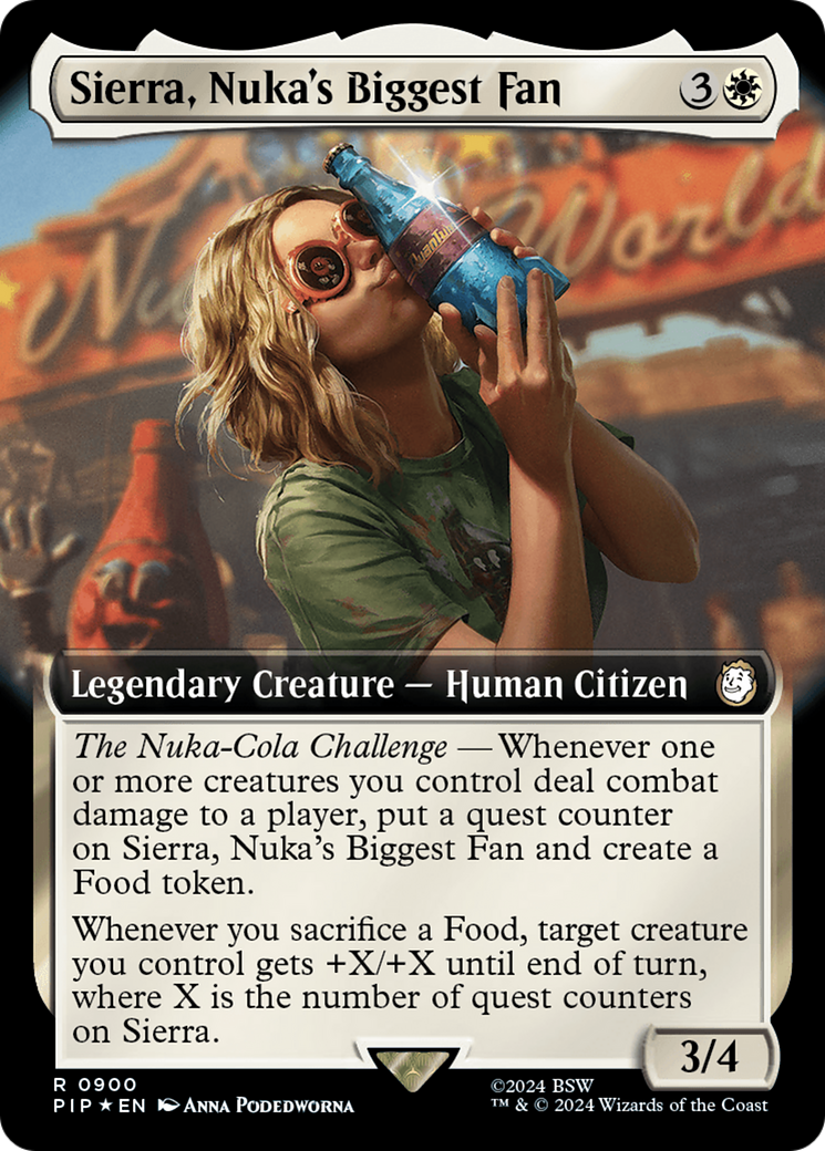 Sierra, Nuka's Biggest Fan (Extended Art) (Surge Foil) [Fallout] | Tables and Towers