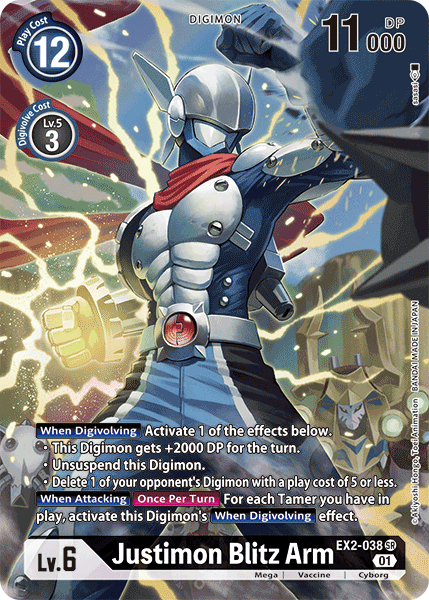 Justimon Blitz Arm [EX2-038] (Alternate Art) [Digital Hazard] | Tables and Towers