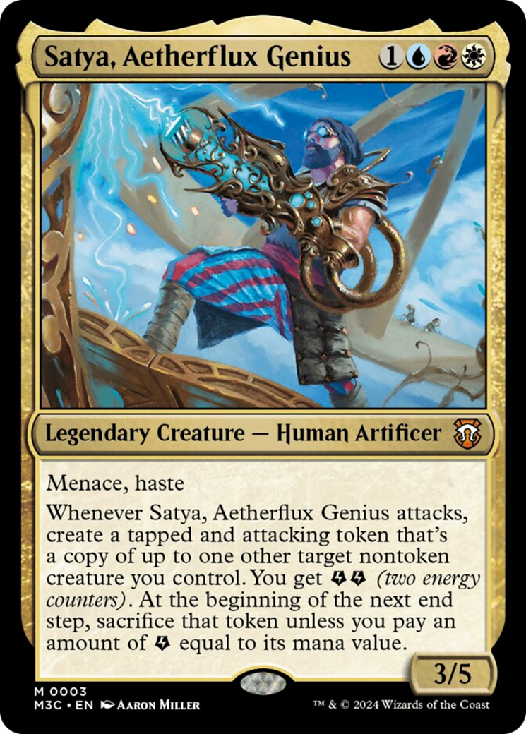 Satya, Aetherflux Genius [Modern Horizons 3 Commander] | Tables and Towers