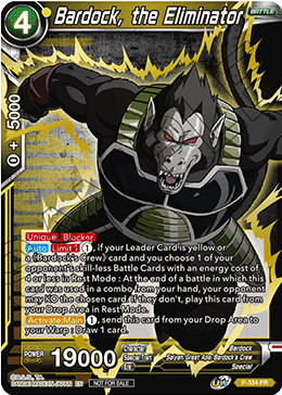 Bardock, the Eliminator (P-334) [Tournament Promotion Cards] | Tables and Towers