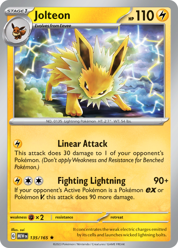 Jolteon (135/165) [Scarlet & Violet: 151] | Tables and Towers