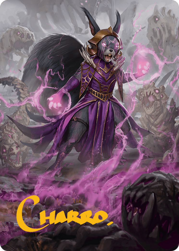 Liliana of the Dark Realms Art Card (Gold-Stamped Signature) [Bloomburrow Art Series] | Tables and Towers