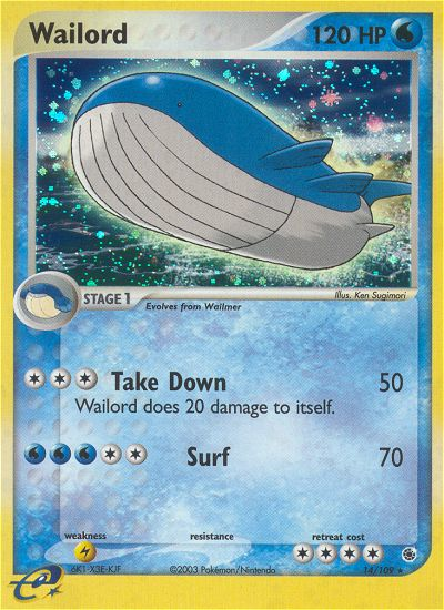 Wailord (14/109) [EX: Ruby & Sapphire] | Tables and Towers