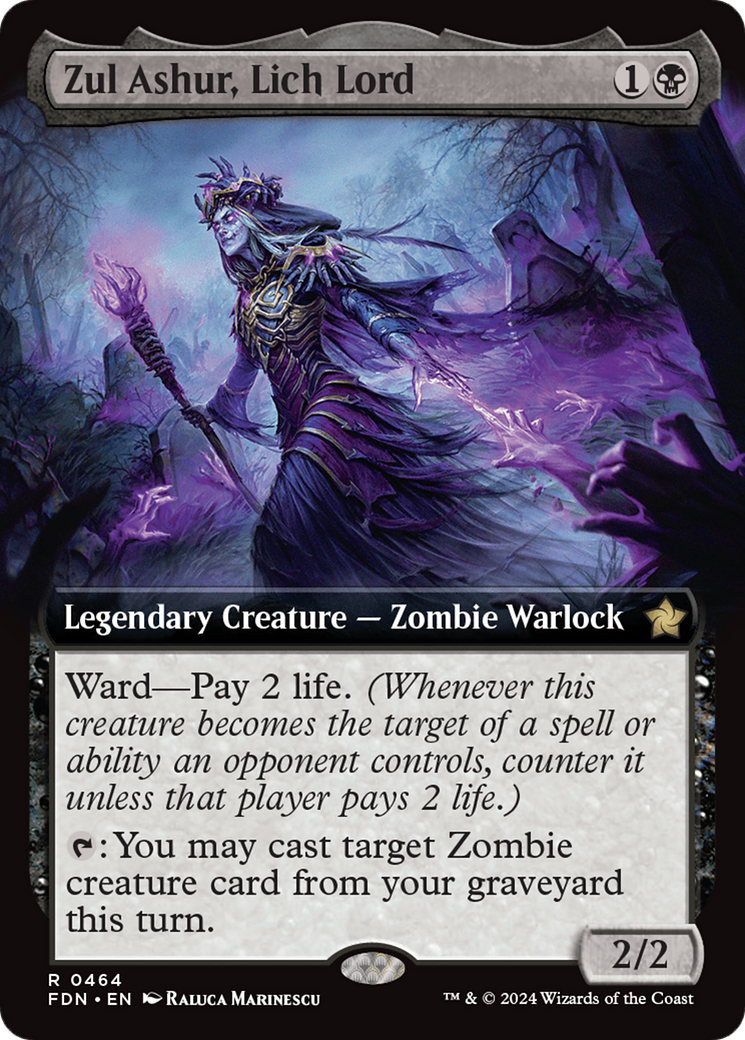 Zul Ashur, Lich Lord (Extended Art) [Foundations] | Tables and Towers