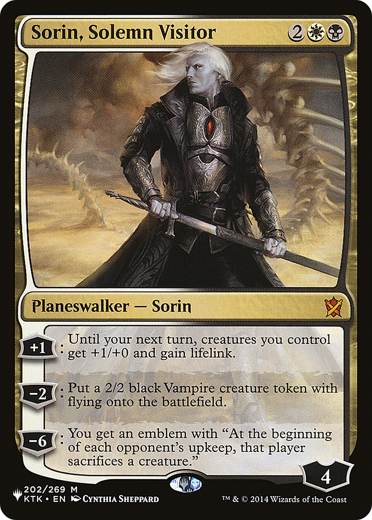 Sorin, Solemn Visitor [The List Reprints] | Tables and Towers