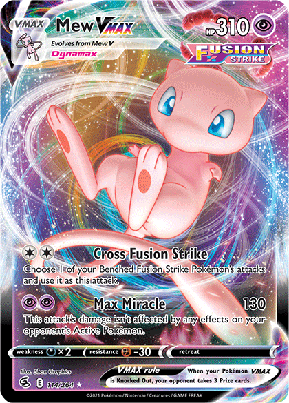 Mew VMAX (114/264) [Sword & Shield: Fusion Strike] | Tables and Towers