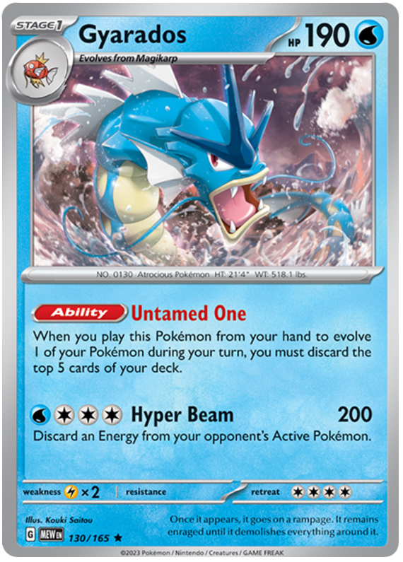 Gyarados (130/165) [Scarlet & Violet: 151] | Tables and Towers