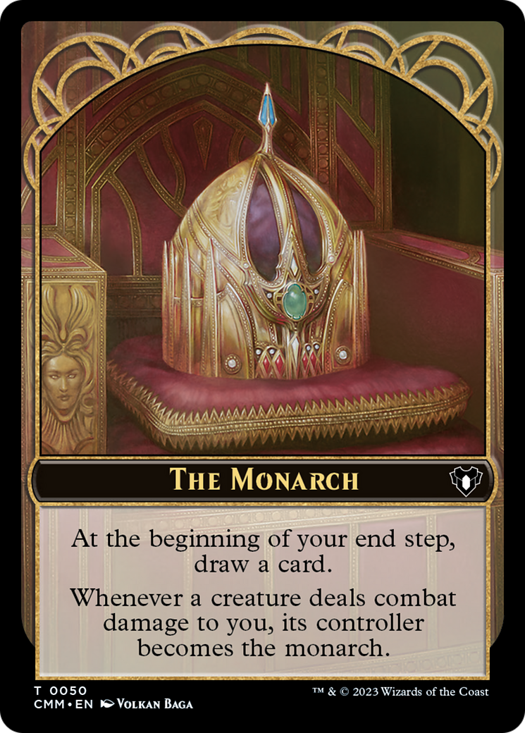 The Monarch // Dwarf Berserker Double-Sided Token [Commander Masters Tokens] | Tables and Towers