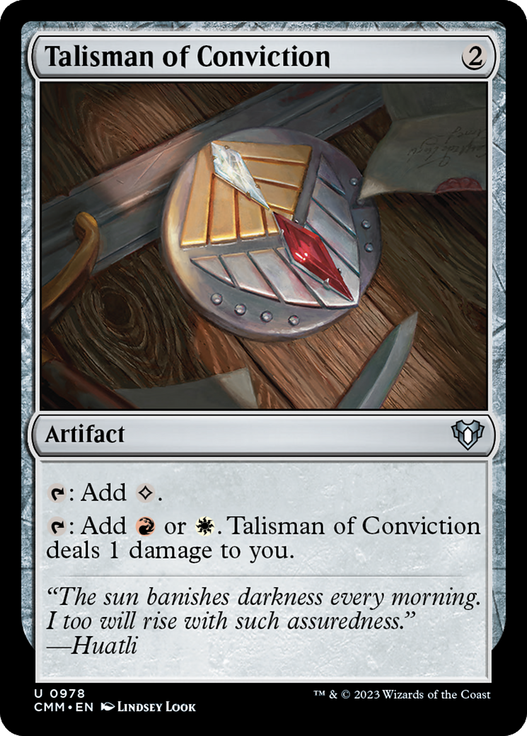 Talisman of Conviction [Commander Masters] | Tables and Towers