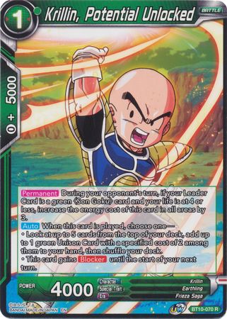 Krillin, Potential Unlocked (BT10-070) [Rise of the Unison Warrior 2nd Edition] | Tables and Towers