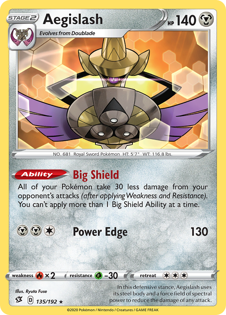 Aegislash (135/192) [Sword & Shield: Rebel Clash] | Tables and Towers