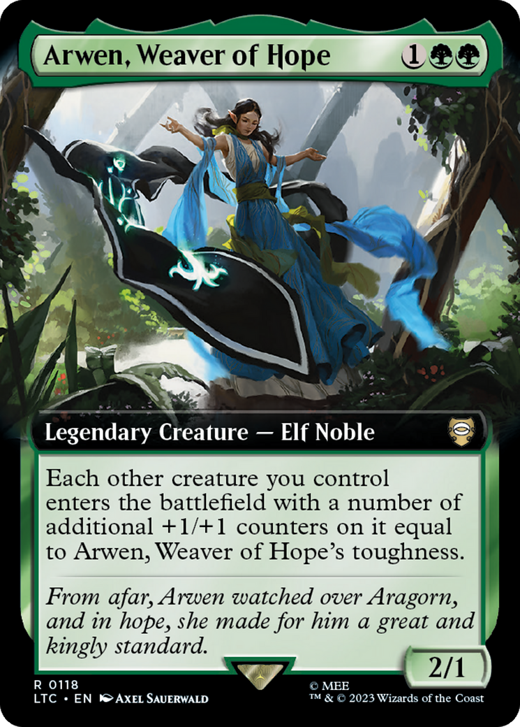 Arwen, Weaver of Hope (Extended Art) [The Lord of the Rings: Tales of Middle-Earth Commander] | Tables and Towers