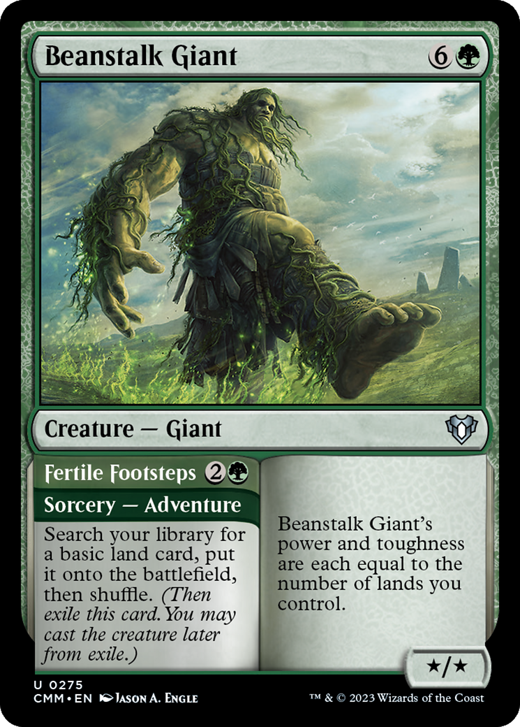 Beanstalk Giant // Fertile Footsteps [Commander Masters] | Tables and Towers