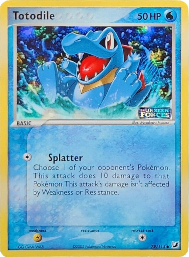 Totodile (78/115) (Stamped) [EX: Unseen Forces] | Tables and Towers