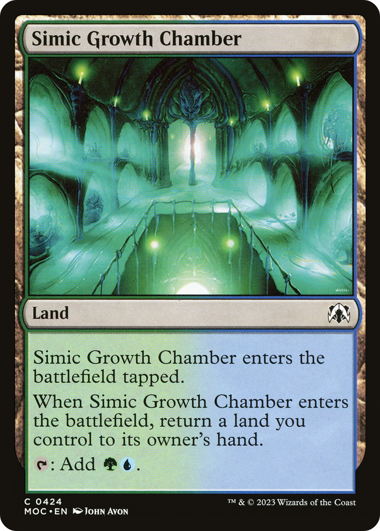 Simic Growth Chamber [March of the Machine Commander] | Tables and Towers