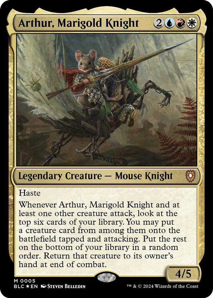 Arthur, Marigold Knight [Bloomburrow Commander] | Tables and Towers