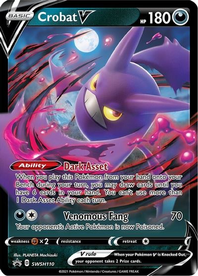 Crobat V (SWSH110) [Sword & Shield: Black Star Promos] | Tables and Towers