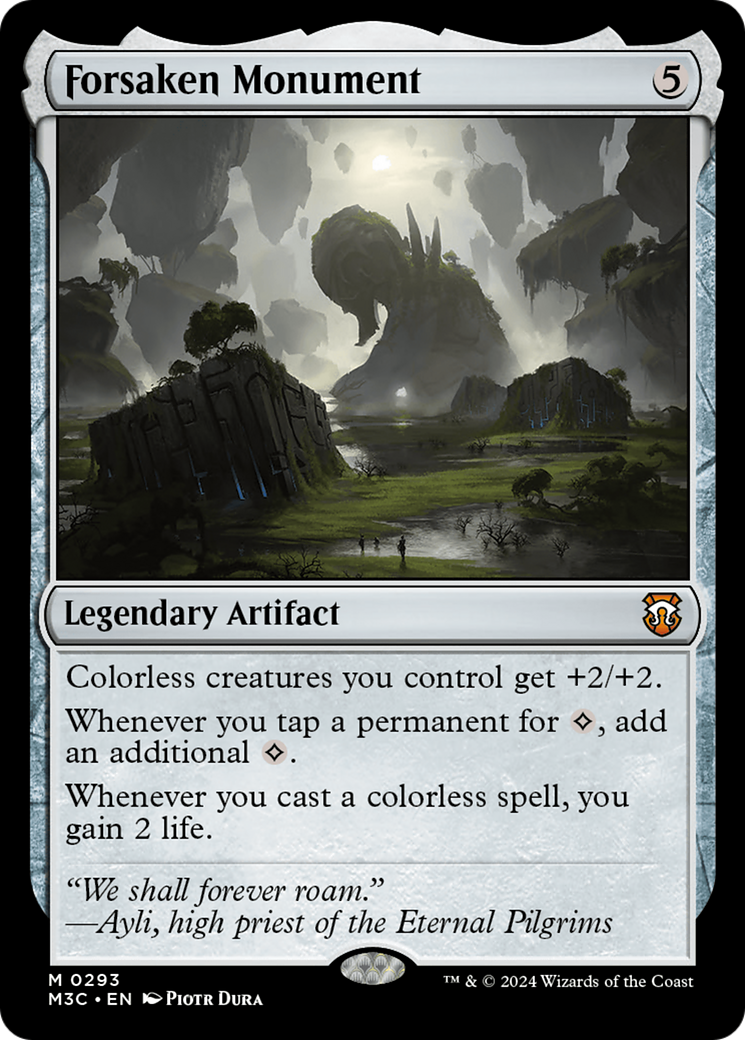 Forsaken Monument (Ripple Foil) [Modern Horizons 3 Commander] | Tables and Towers