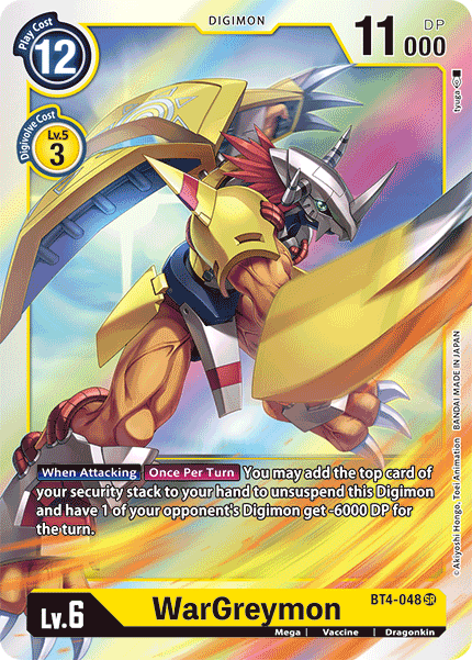 WarGreymon [BT4-048] [Great Legend] | Tables and Towers