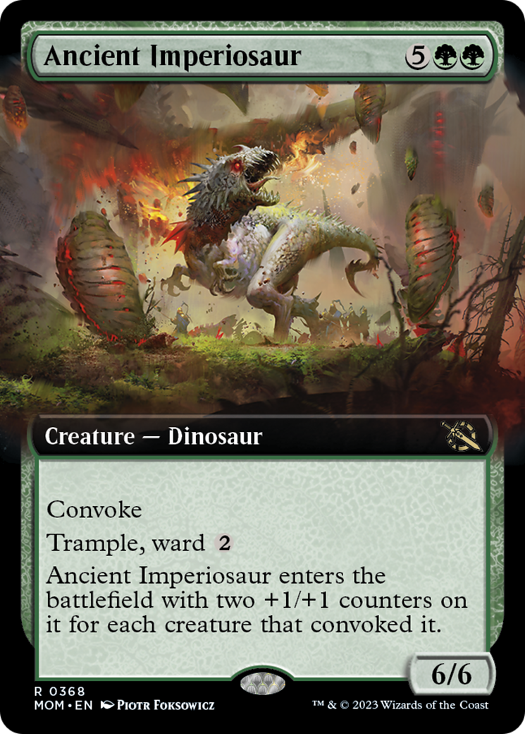 Ancient Imperiosaur (Extended Art) [March of the Machine] | Tables and Towers