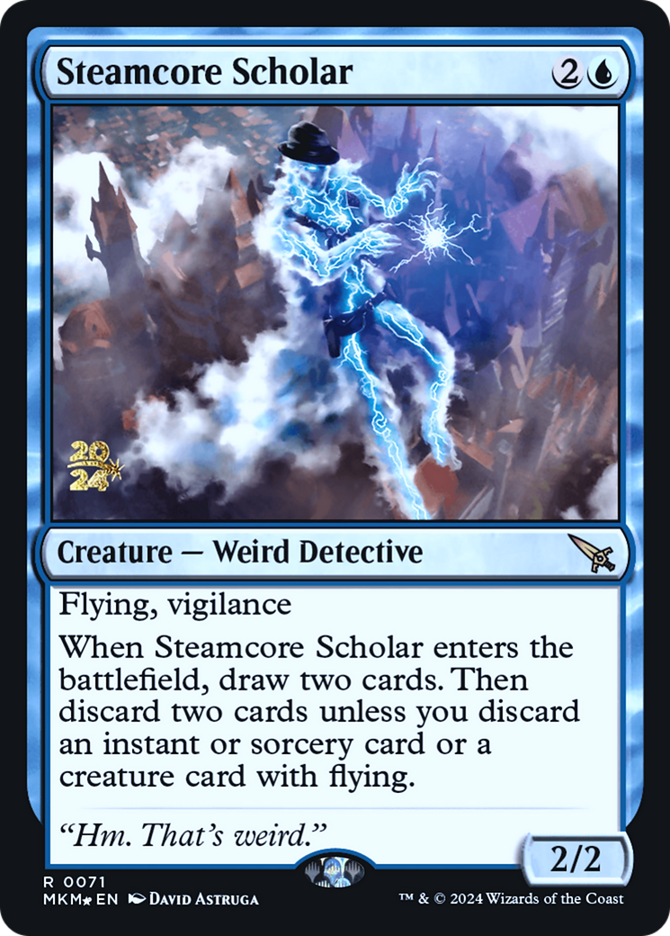 Steamcore Scholar [Murders at Karlov Manor Prerelease Promos] | Tables and Towers