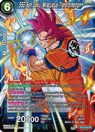 SSG Son Goku, Miraculous Transformation (BT16-024) [Realm of the Gods] | Tables and Towers