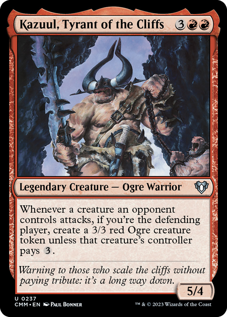 Kazuul, Tyrant of the Cliffs [Commander Masters] | Tables and Towers