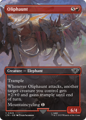 Oliphaunt (Borderless Alternate Art) [The Lord of the Rings: Tales of Middle-Earth] | Tables and Towers