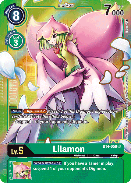 Lilamon [BT4-059] (Alternate Art) [Great Legend] | Tables and Towers