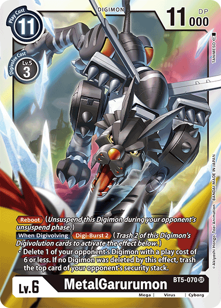 MetalGarurumon [BT5-070] [Battle of Omni] | Tables and Towers