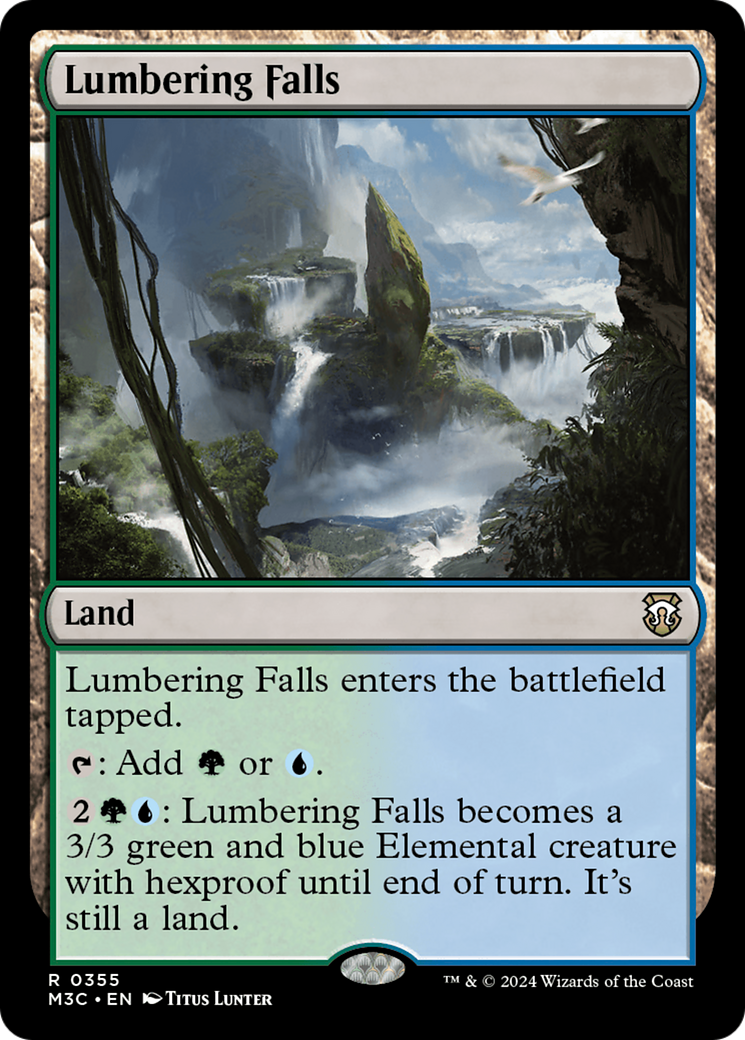 Lumbering Falls (Ripple Foil) [Modern Horizons 3 Commander] | Tables and Towers