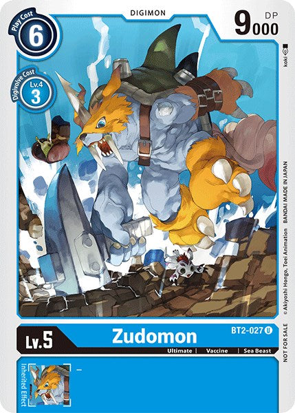 Zudomon [BT2-027] (Official Tournament Pack Vol.3) [Release Special Booster Promos] | Tables and Towers