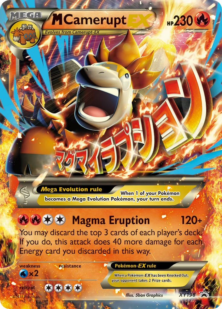 M Camerupt EX (XY198) [XY: Black Star Promos] | Tables and Towers