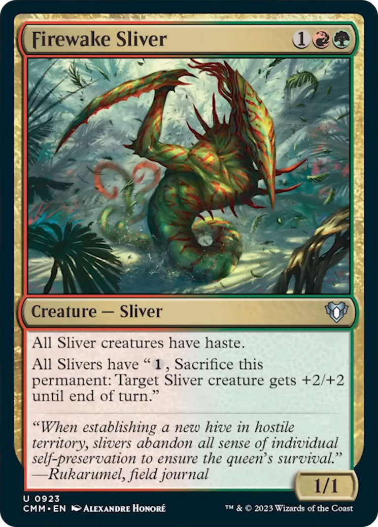 Firewake Sliver [Commander Masters] | Tables and Towers