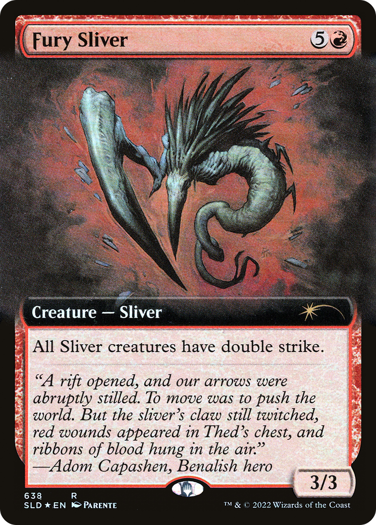 Fury Sliver (Extended Art) [Secret Lair Drop Promos] | Tables and Towers