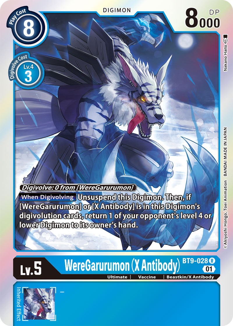 WereGarurumon (X Antibody) [BT9-028] [X Record] | Tables and Towers