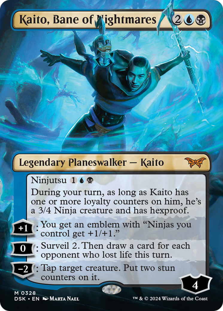 Kaito, Bane of Nightmares (Borderless) [Duskmourn: House of Horror] | Tables and Towers