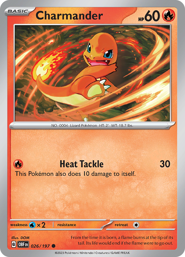 Charmander (026/197) [Scarlet & Violet: Obsidian Flames] | Tables and Towers