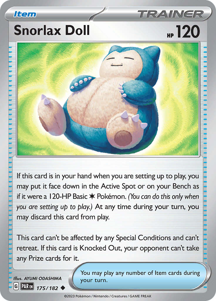 Snorlax Doll (175/182) [Scarlet & Violet: Paradox Rift] | Tables and Towers