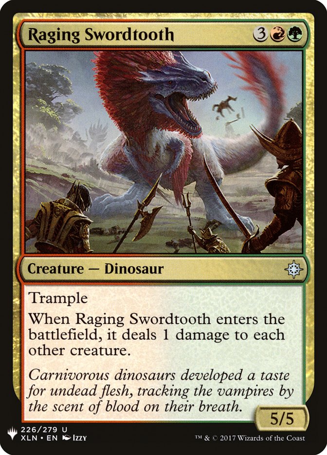 Raging Swordtooth [Mystery Booster] | Tables and Towers